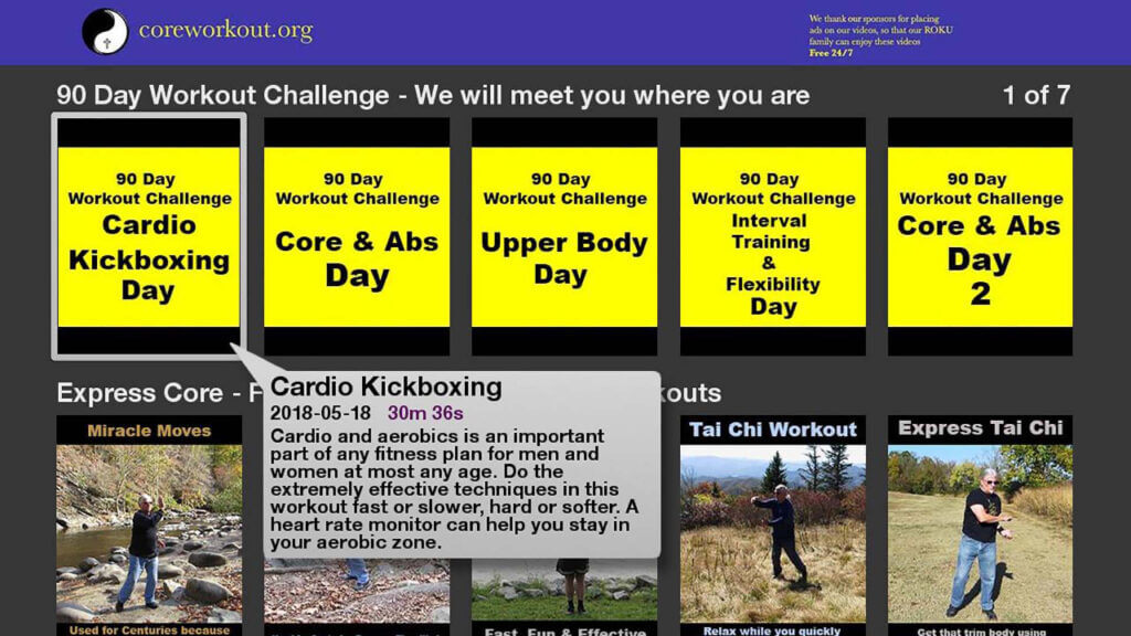 Free Workout Channel